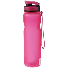 Large Capacity Sports Drinking Water Bottle Leak proof Portable Cycling Travel Cup 1L Rose Red