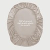LINENWALAS Double Fitted Sheet 140x190 cm, 100% Organic Bamboo Silk