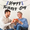 Happy Father’s Day Banner – Pre-Strung Black Letter Glitter Garland