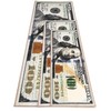 HUAHOO Money Rugs 100 Dollar Bill Runner Area Rug for