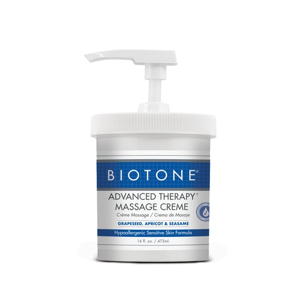 Biotone BIOTONE Advanced Therapy Massage Creme, Hypoallergenic and Fragrance-Free, Ideal