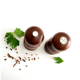 Norpro 6 Inch Peppermill and Salt Shaker Set, 6in/15cm, as shown