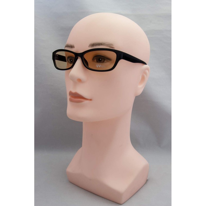 Mukojima PY1227-2 Sunglasses UV Protection Lens, Light Fox-Shaped, Sepia x