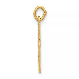 GlittersandGold 14k Small Cross Charm Bracelet Necklace