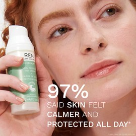 REN Clean Skincare REN Evercalm Global Protection Day Cream for Sensitive Skin C Hydrates, Soothes Redness, Strengthens Skin Barrier & Defends Against Pollutants C Natural Ingredients, 50ml