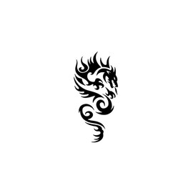 Großer Drache - Forever Never® | Temporäre Tattoos für Erwachsene - Hält bis zu 2 Wochen | vegan, wasserfest, EU-zertifiziert
