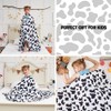 yescool Weighted Blanket 10 Pounds Cooling Weighted Lap Blanket, Cow