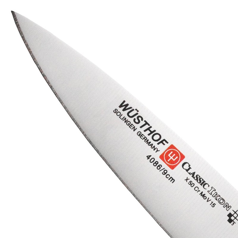 WÜSTHOF Classic IKON 3.5" Paring Knife, Black, Stainless