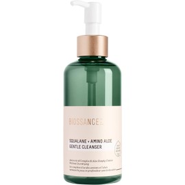 Biossance Squalane + Amino Aloe Gentle Cleanser. Foaming Gel Face Wash to Deeply Clean Pores and Remove Makeup. Hydrating, Non-Stripping Formula (6.76 fl oz)#