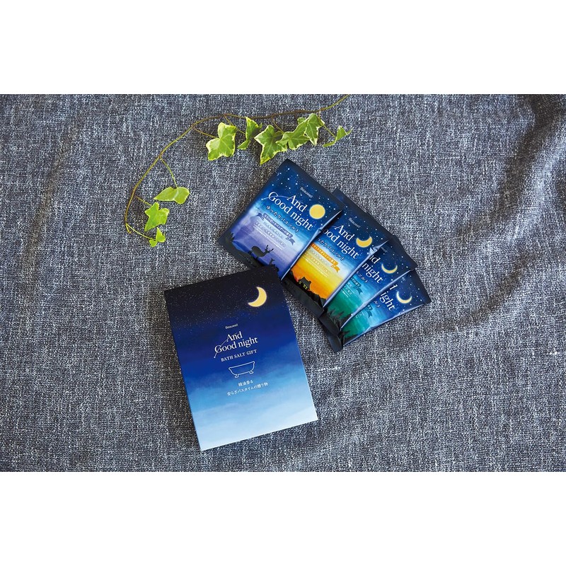 & Good Night Loose Bath Salt Gift (4 Packets, Made