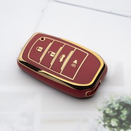 Tautrophen Key Fob Cover Fit for Toyota Camry Mirai 2025 Crown Corolla Grand Highlander Tundra Venza Sequoia