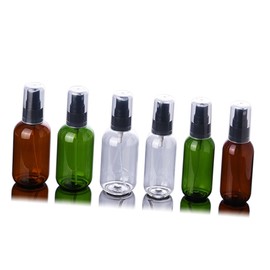 PACKOVE 5Pcs Small Spray Bottles Refillable Plastic Makeup Water Containers with Black Pump Portable Fine Sprayers for Travel Indoor Outdoor Use Green