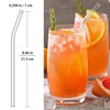 NAFENDER Nafender 10-Pack Glass Straws Reusable Drinking Straw Including 4
