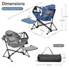 Ainfox Hammock Camping Chair with Footrest, Heavy Duty Foldable Portable