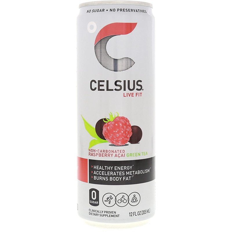 CELSIUS Fitness Drink 4-Flavor Variety Pack, Zero Sugar, 12oz. Slim