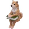 Keystone Figurine Dog with Book, One Size Fits Most, SITTING