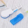 2 Pieces of Replaceable Blue Dental Floss Handles with Built-in