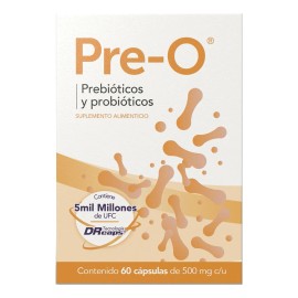 Pre-o Probióticos Y Prebióticos 60 Cápsulas Suplemento Sabor Sin Sabor