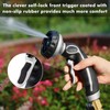 RESTMO Hose Nozzle with Easy Self-Lock Trigger, Heavy Duty Metal