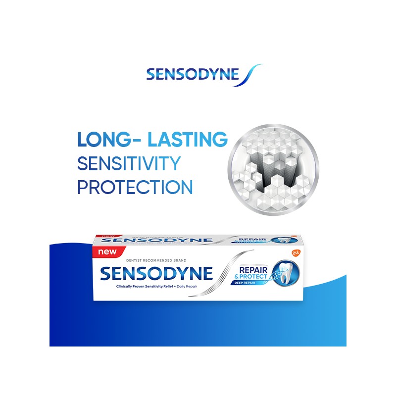Sensodyne Toothpaste, Repair and Protect, Deep Repair, Lasting and Daily