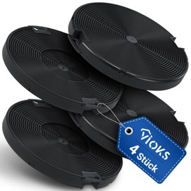 VIOKS 4 x Carbon Filters for Cooker Hoods 155 mm Diameter Replacement for AЕG 405509371/2 EFF75 - Carbon Filter Cooker Hood Zanussi AЕG Bеko