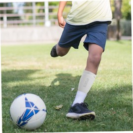 Gatuida 1 Set Breathable Shin Pads for Adults Comfortable Protective Calf Guards with Full Coverage for Soccer Includes Shin Guards and Socks Durable PU Materials