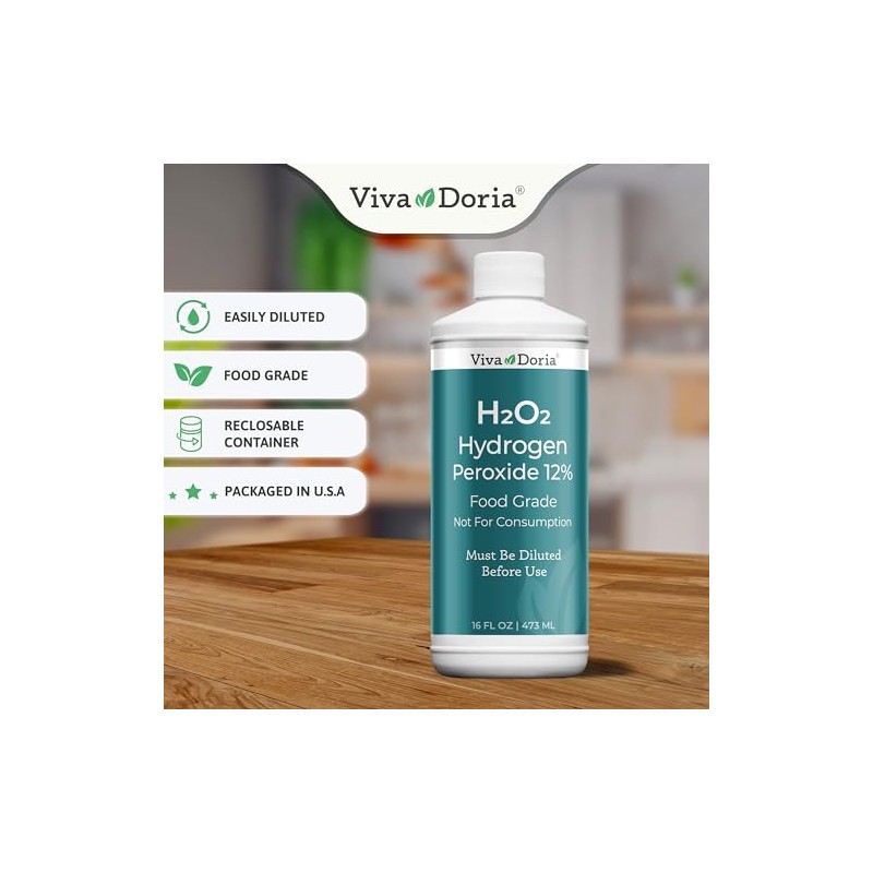 Viva Doria Hydrogen Peroxide 12 Percent Aqueous Solution - Food