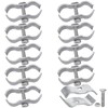 WRINGKIT 10 Pack Dog Kennel Clamps, 1-3/8" Chain Link Fence