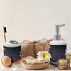 Ambesonne Animal Soap Dispenser & Toothbrush Holder Set, Cats on