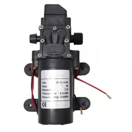 Tissting DC12V 72W High Pressure Diaphragm Pump, Electric 6L Flow Rate Self Priming Pump Pressure Switch Sprayer Pump for Car RV Lawn Agricultural