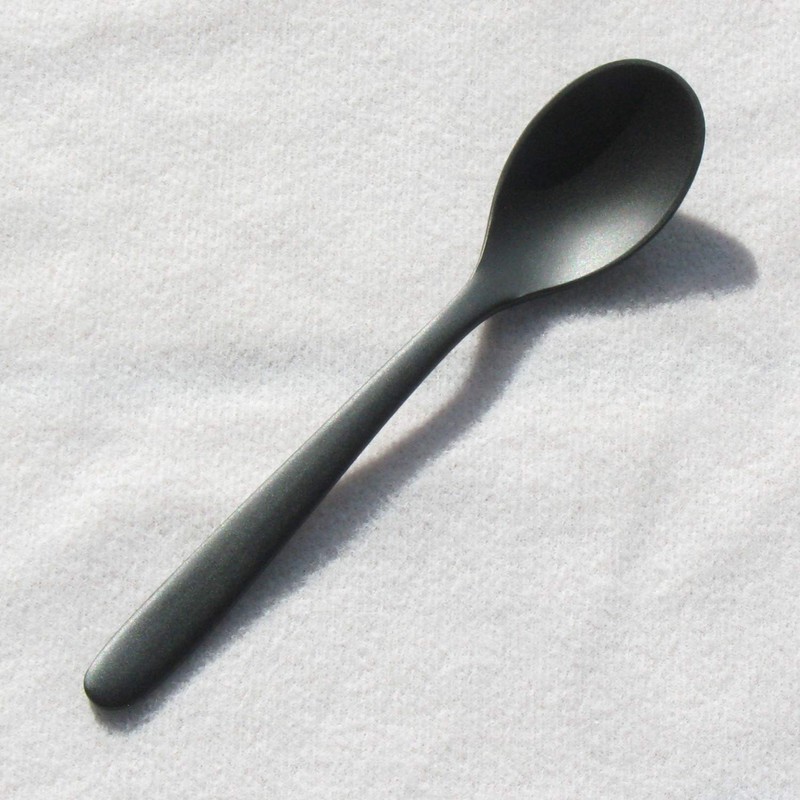 Nagao Festan Teaspoon, Black, 18-8 Stainless Steel, Made in Japan