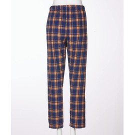 boxercraft Haley Flannel Pant for Women, 100% Cotton Flannel Pant with Side Pockets and Adjustable Drawstring, Heritage Navy/Orange XL