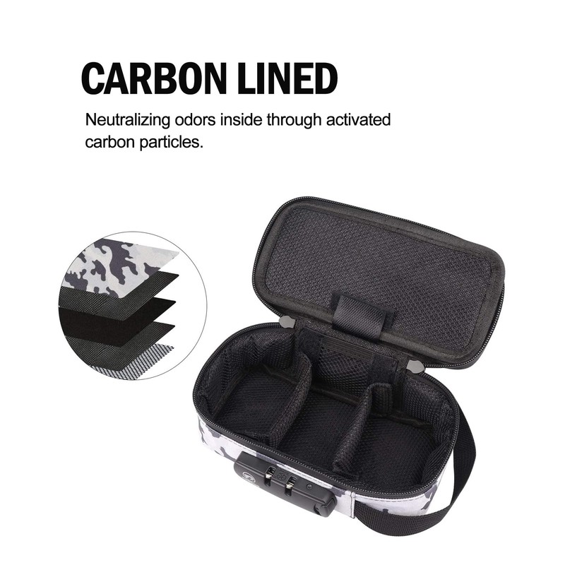 FIREDOG Smell Proof Bag with Lock, Carbon Lined Odor Proof