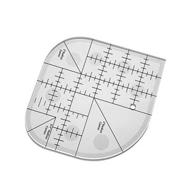 Lseqow Curved Corner Cutter Ruler, Acrylic Sewing Ruler Sewing Patchwork Ruler, Sewing Curved Corner Ruler Sewing Template Patchwork Tool DIY Sewing Supplies
