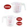 2PCS Measuring Cups, MONGSEW Plastic Liquid Measuring Cup for Liquids,