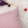 sourcing map Striped Canvas Cushion Covers 1PC, Throw Pillow Covers