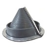DEKTITE Round Base Pipe Flashing Boot: #802 (RF802G) RETROFIT Gray