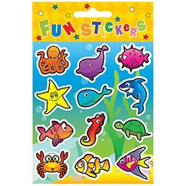 Henbrandt 24 Sheets of 12 Sealife STICKERS