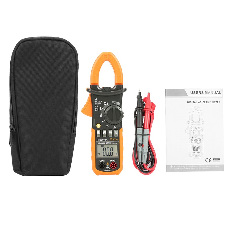 PEAKMETER PM2008A Handheld Digital LCD Clamp Meter AC/DC Voltage Diagnostic