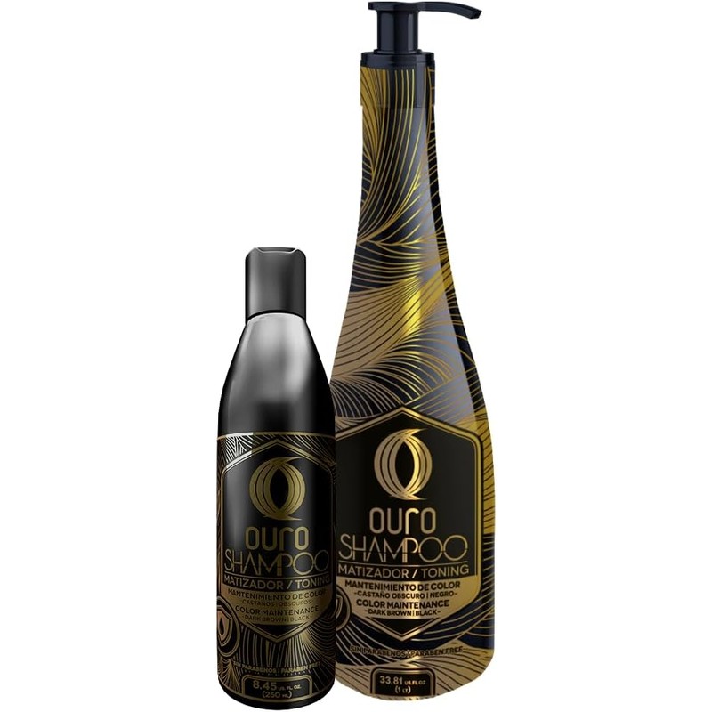 Ouro SHAMPOO Matizador NEGRO 250 ml.