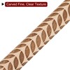 HARFINGTON Wood Clay Roller 4" Leaf Pattern Rolling Pins Wood
