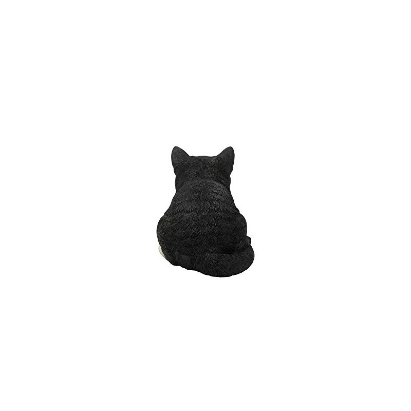 Hi-line Gift Ltd Sleeping Cat Statue, Black/white