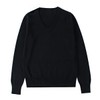 Ailiyumo Women's V-Neck Sweater Student Uniform Knit, Long Sleeve, Cotton,