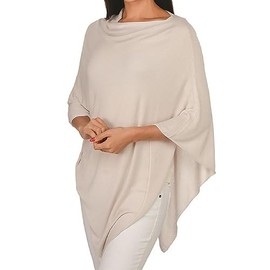 Top It Off Elsa Poncho - Women’s Fine Knit Luxury Topper -