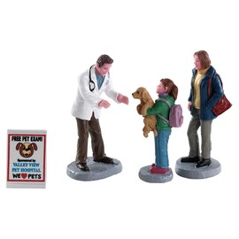Lemax Village Collection Charley The Vet Set of 4# 82578