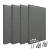 Art3dwallpanels 4 PCS Acoustic Panels, 24''x12'' Fabric Soundproof Wall Panels,
