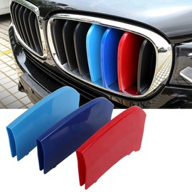 BILLDIO M-Colored Grille Insert Trims Compatible with 2014-2018 X5 F15, 2015-2019 X6 F16 (Does not fit 2017 X6), 2015-2019 X5M F85 / X6M F86Center Kidney Grill (7Beams)