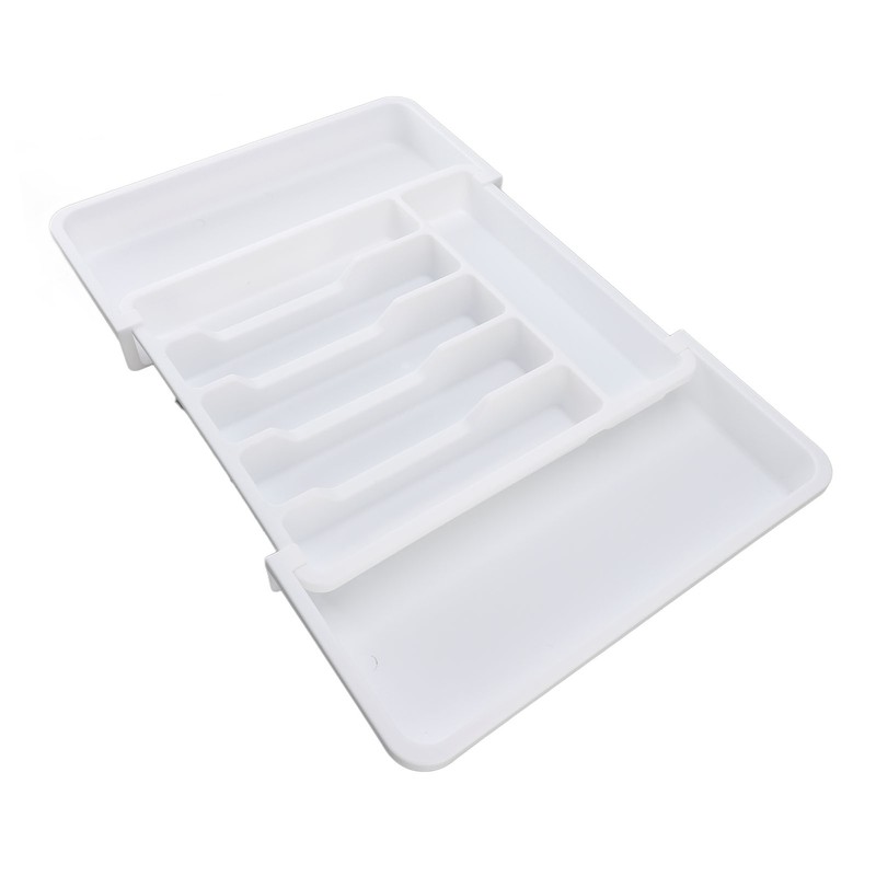 Expandable Utensil Tray Multi Compartments Space Saving Expandable Kitchen Drawer