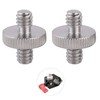 2Pcs 1/4" to 1/4" Male Threaded, Screw Adapter, Double Head