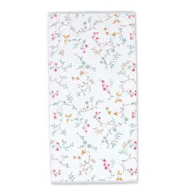 Pip Bath Towel Les Fleurs Colour White Size 70 x 140 cm